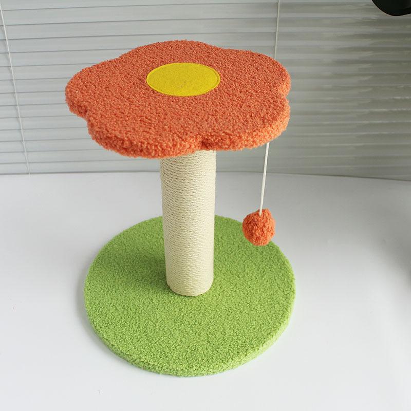 Compact Cat Tree with Sisal Scratching Post, Bed, and Scratch Board for Small Spaces - Ideal for Kittens and Adult Cats