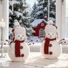 Christmas Snowman Ornaments Cute Plush Doll Kids Gifts 2025 Merry Christmas Decoration for Home New Year Party Supplies