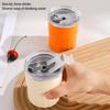2pcs 304 Stainless Steel Cups Stackable Metal Cold Water Glasses Double Walled Drinking Cup with Straw and Lid