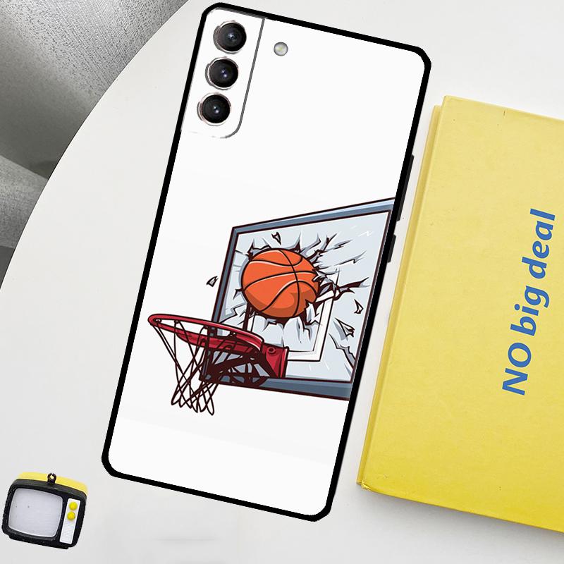 

Basketball On Fire Phone Case For Samsung Galaxy S25 S26 Ultra S21 S22 S23 S24 Ultra S10 S20 Plus S25 FE Cover Galaxy S21Ultra