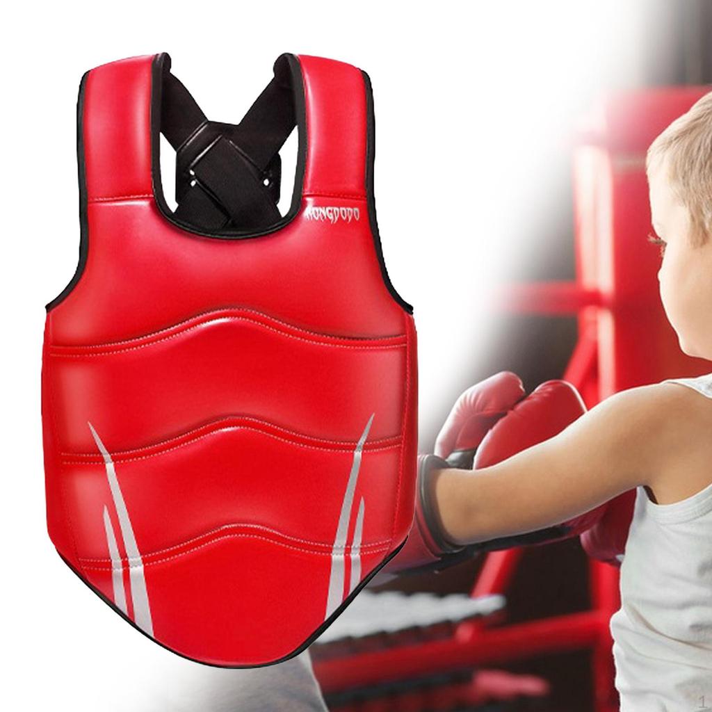 Protection Karate Chest Protector Comfortable Elastic Rib Shield Vest for Home Gym Muay Thai