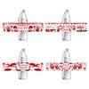 Horror Themed Halloween Blood Hand Pattern Water Bottle Sticker Decoration