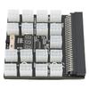 Breakout Board Stromverteilerplatine Adapter 17 Ports 6Pin Maximale Unterstützung 1200W Computerzubehör 12V