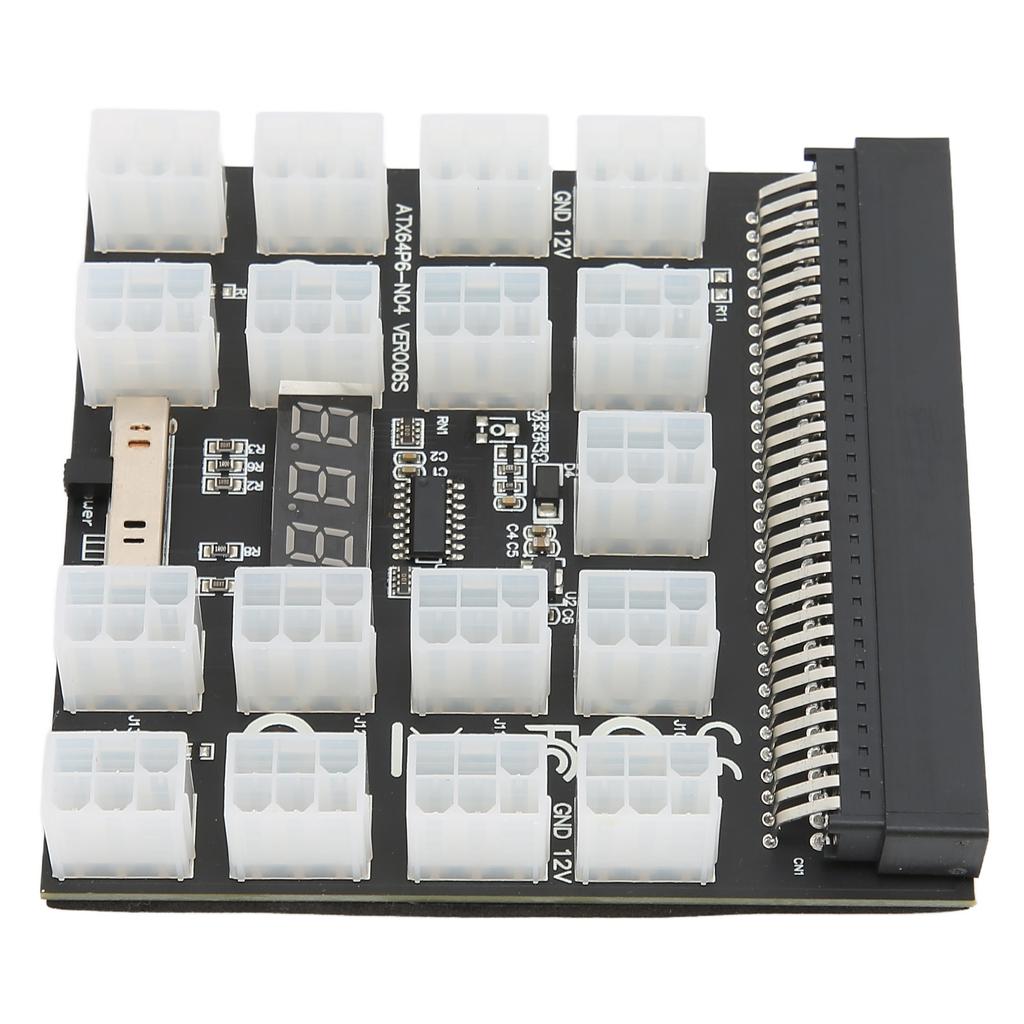 Breakout Board Stromverteilerplatine Adapter 17 Ports 6Pin Maximale Unterstützung 1200W Computerzubehör 12V