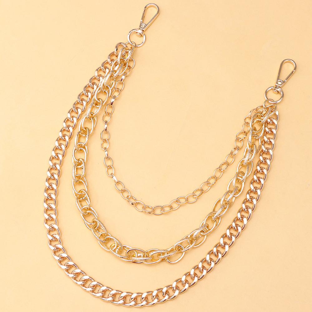Metal Chain Waist Belt For Men And Women Hip Hop Style With Lobster Clasp For Streetwear Fashion