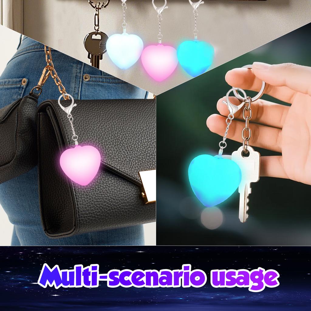 2/3/4Pcs Purse Heart LED Light Handbag Lamp Sensor Activated Portable Automatic Illumination Bag Light for Women Mother Friends