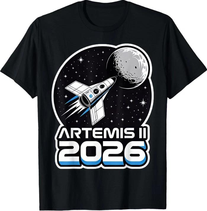 Artemis II Launch to The Moon 2026 T-Shirt 3XL