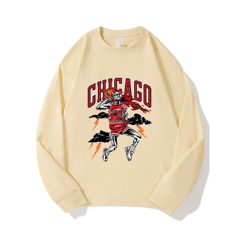 

Dark Cloud Autumn Clothing Длинные рукава из чистого хлопка Новые мужские и женские топы, весенний внутренний слой, базовая рубашка, футболка с круглым вырезом и длинными рукавами XXL бежевый