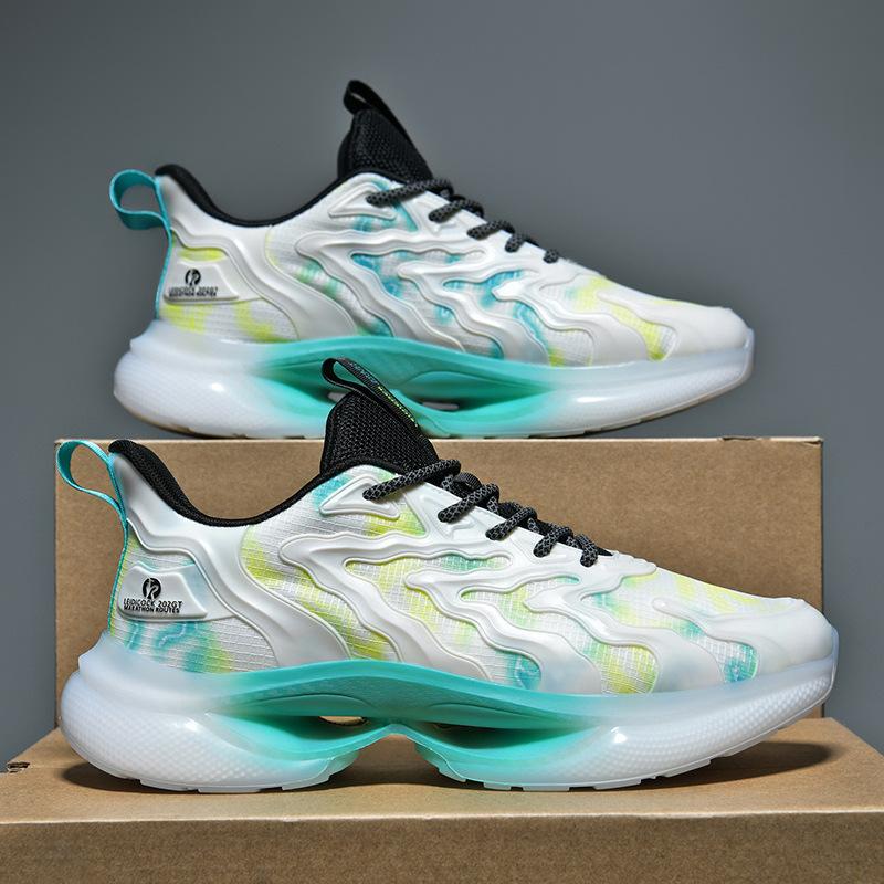 

Мужская обувь на платформе, повседневная спортивная обувь, мужская весенне-летняя обувь для пар, увеличивающая рост, для пап, корейская версия, модные кроссовки с мягкой подошвой и сеткой 36