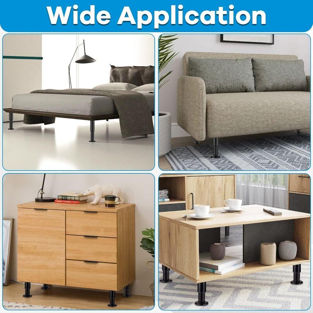 Adjustable Height Furniture Support Legs Heavy-Duty Bed Beam Support Leg  Bed Bottom