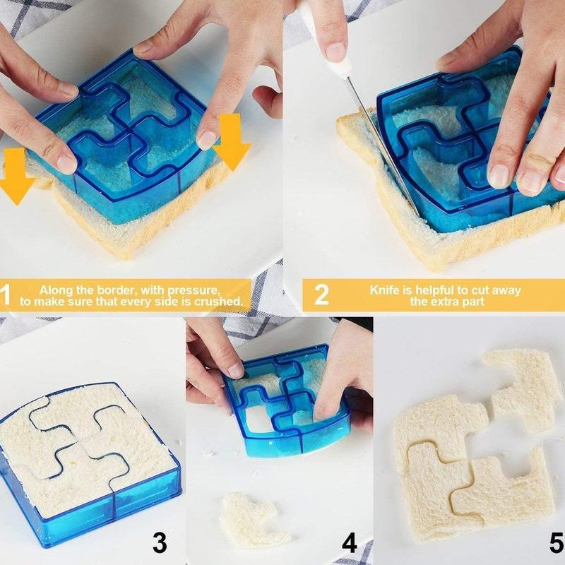 Kids Sandwich Cutter Bread Mold Sandwich Cutter Cute Shape - Perfect for Bento Lunch Boxes Accessories Kitchen Accessories