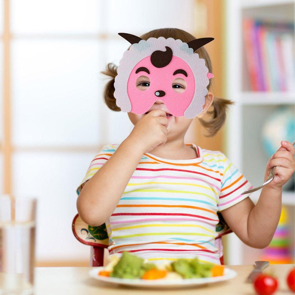 4 ks Filcový materiál Filcová zvířecí maska Den dětí Dárky Maska na Den dětí Safari Párty