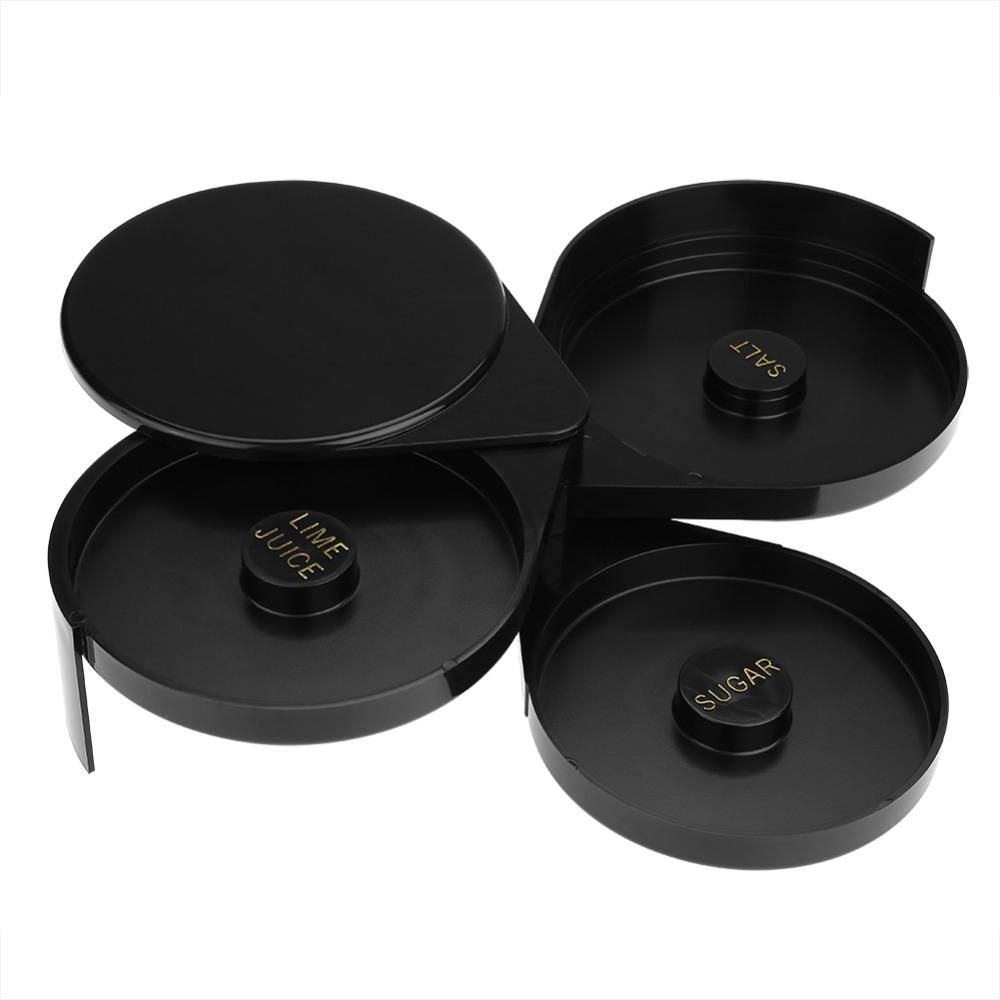 ABS Bartender Tool Black Cocktail Tool Professional 3 Tier Bar Glass Rimmer  Cocktail Making
