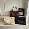 Vintage Tote Bag PU Large Capacity Shoulder Bag Women's Travel Bag