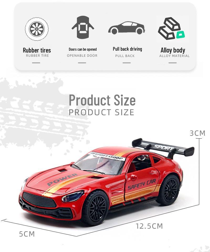 Bagged Alloy Model Sporting Car Ornament - Boys' Toy Gift