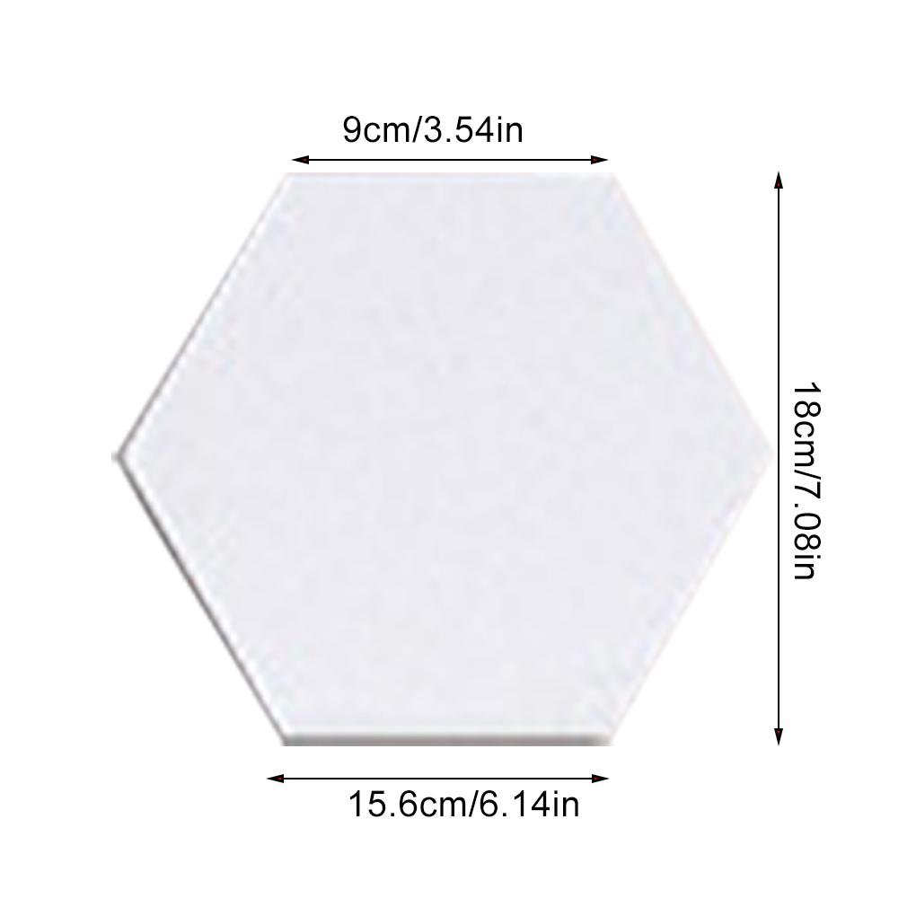 15 Pieces Mirror Wall Stickers Acrylic Hexagonal Adornments Rooms Decors Mirrors Decorations Walls Ornaments for Scenes Decors