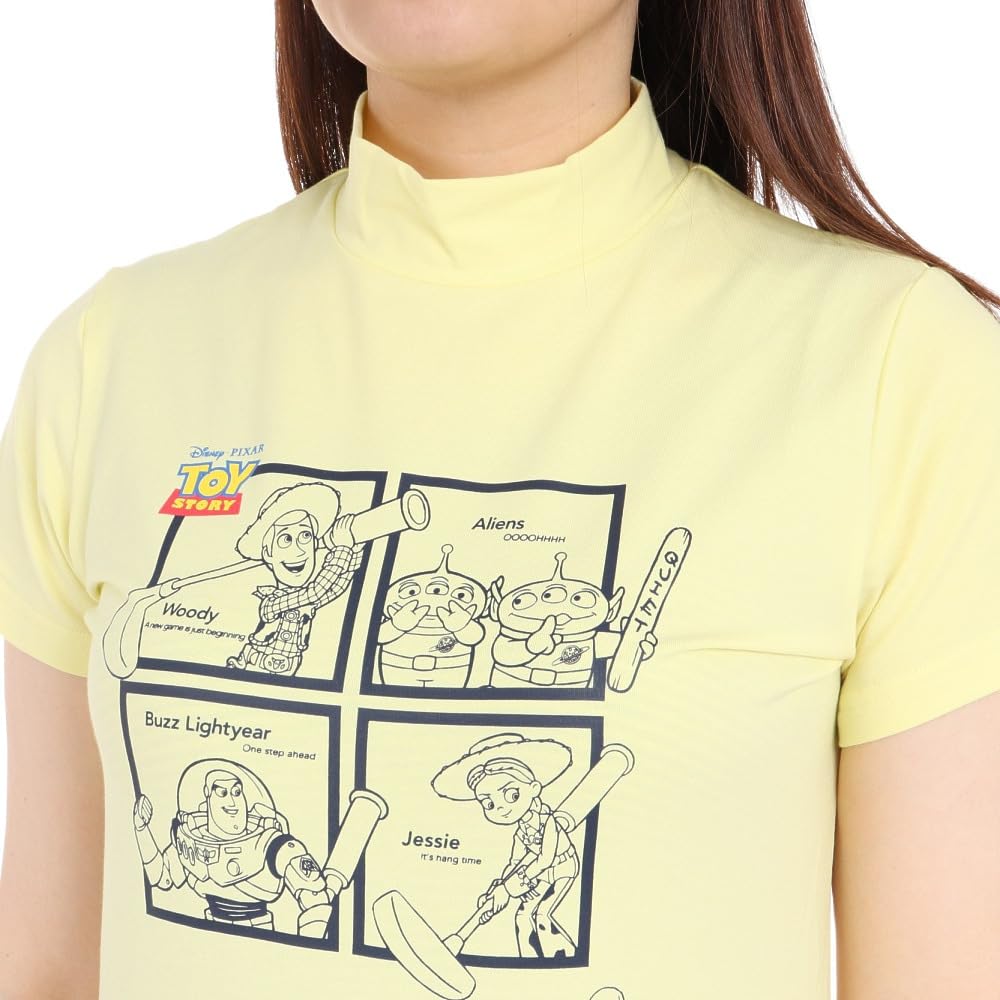 Callaway Short Sleeve Mock Neck Shirt STORY Golf Undershirt C23134242 Size M Women's [TOY Collaboration] (Stretch) / / 1061_Yellow,