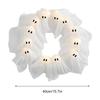Halloween Light-Up Ghost Wreath Front Door Decoration Hanging Ornament Halloween Ghost Wreath Interior and Exterior Decoration