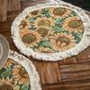 Table Flag Jacquard Sunflower American Fringed Party Decoration American Decoration Porch Cover