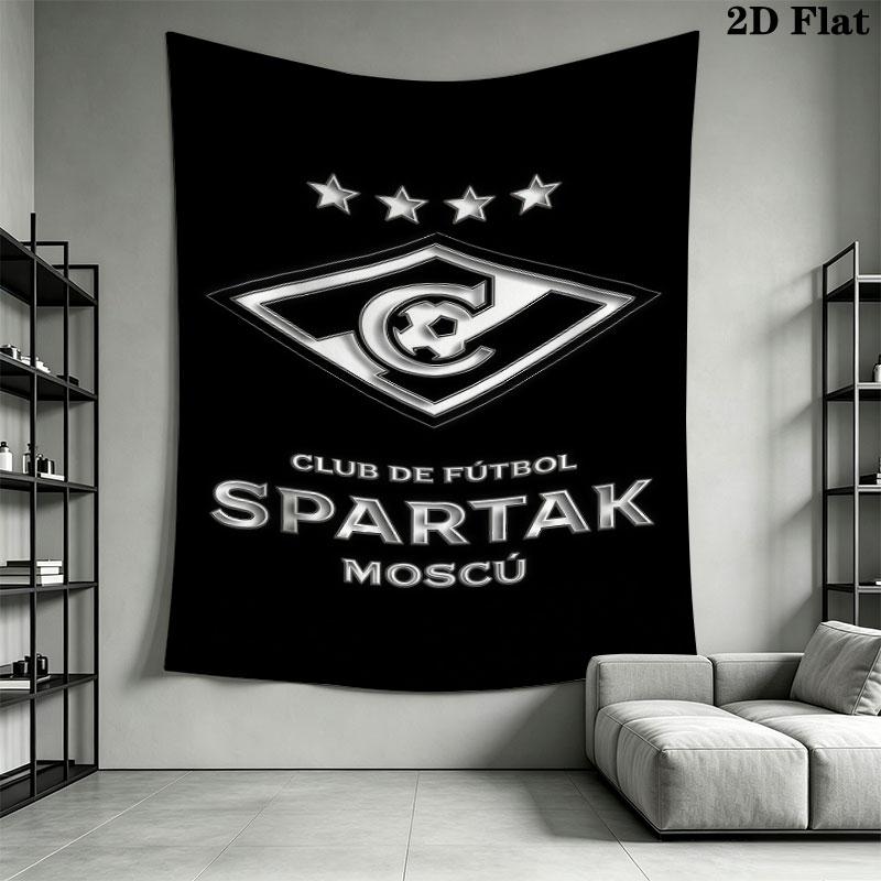 Spartak Moscow Gleam Wall Hanging Printed Fabric Blanket Decorative Tapestries for Bedroom Living Room Home Decor