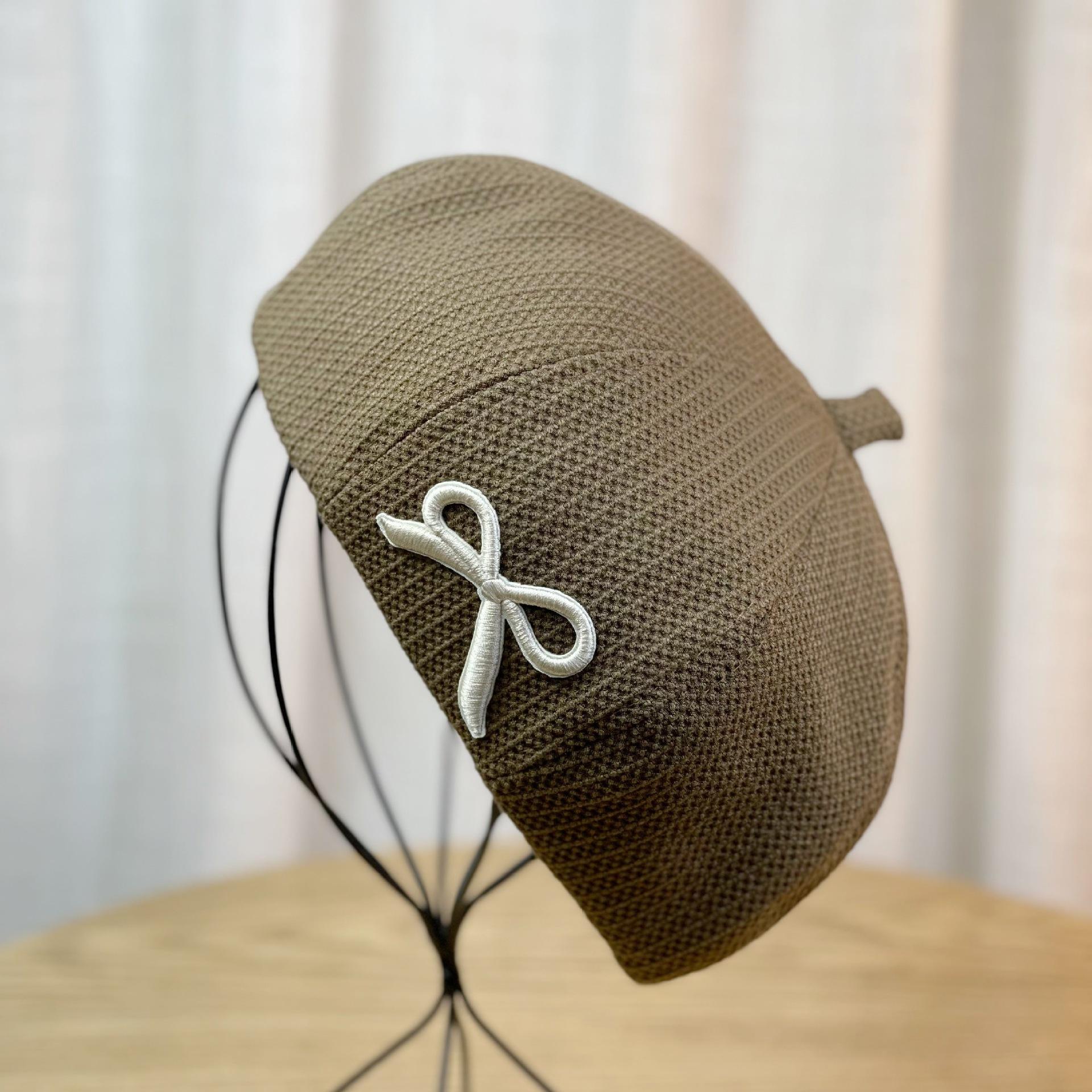 

Весенне-летняя вафельная плиссированная милая универсальная шляпа женская весенняя шляпа в стиле художника берет