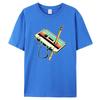 Men Short Sleeve 80s Cassette Tape Pencil 1980s Retro Vintage Throwback Music T-Shirt Women Clothing Vintage T Shirt Camisetas