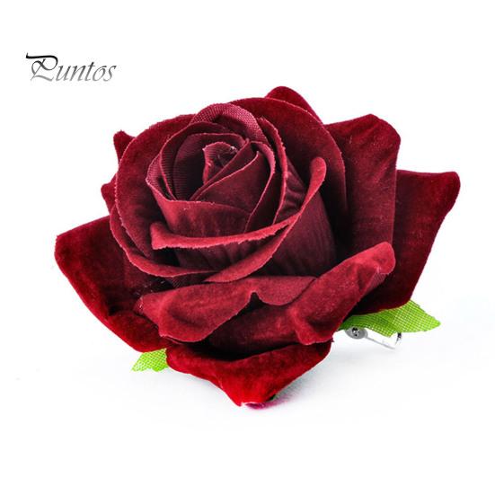 Hair Clip 1Pc Reusable Rose Flower Shape Pins Metal Clips for Dating Fashion Pin