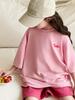 Summer 2026 Girls' Cartoon Print Two-Piece Set: Casual Loose T-Shirt and Shorts