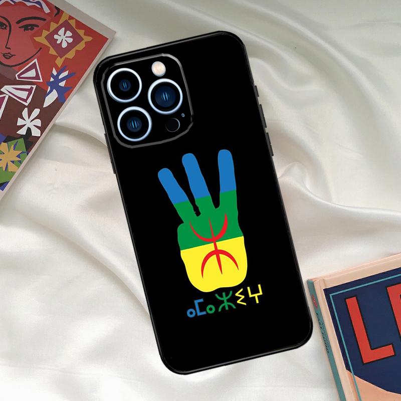 Amazigh Symbol Berber Academy Phone Case For iPhone 16 15 14 13 12 11 17 Pro Max 15 16 Plus 12 Mini 16e 17 Air Funda Cover