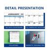 Kalendarz Ścienny Dwustronny Wielokrotnego Użytku Wiszący z Naklejkami Pisaki Zmazywalny Kalendarz 35x23 Cal Roczny Planer Roczny Do Użytku Biurowego
