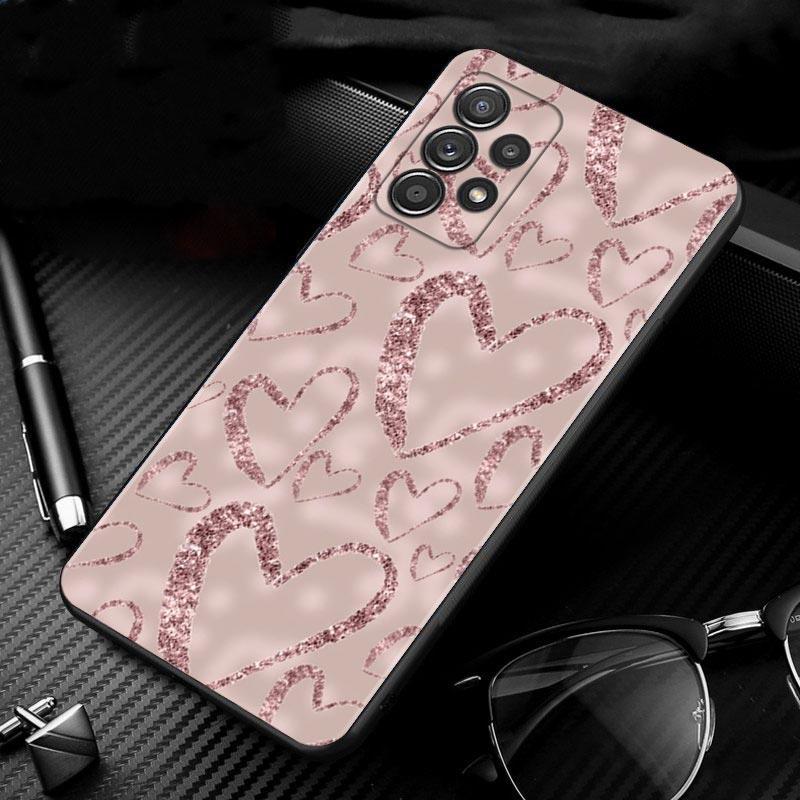 Beautiful Rose Bling Picture Case For Samsung Galaxy A51 A71 A41 A31 A11 A01 A12 A21s A52 A32 A02s A72 A22 A51 5G A02 F42 Shell