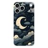 Soft Clear TPU Phone Case For iPhone 17 Air 16E 16 11 15 14 Pro MAX 12 13 7 8 Plus SE Easter Cover Moon Cloud Comic Style