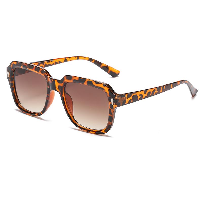 New Fashion Minimalist Sunglasses Women Large Frame Vintage Glasses Uv400 Eyeglasses Square Eyewear Fashion Vintage