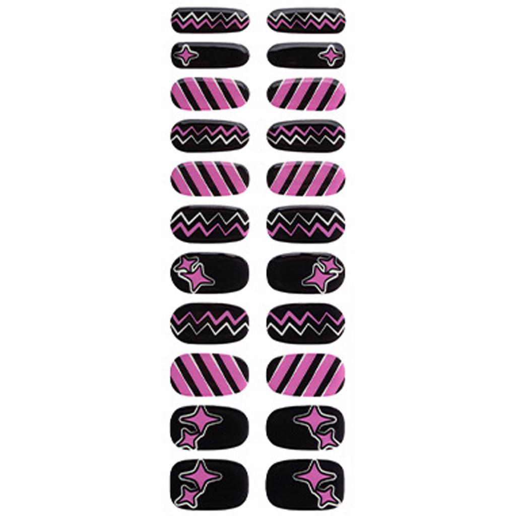 Halloween Nails Stickers Nails Polish Strips Semi Cured Gels Nails Strips Manicures Stickers Full Nails Wrap for Woman