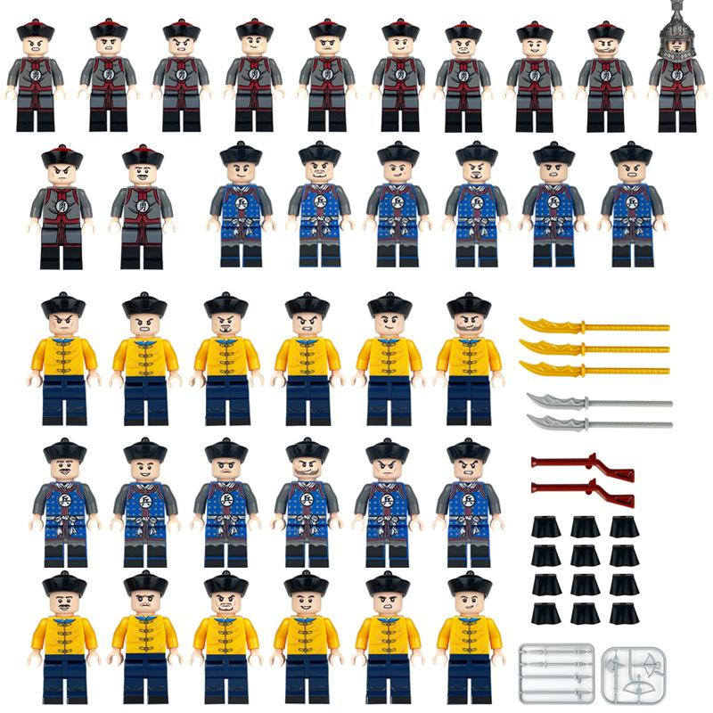 M1629 1631 1633 Qing Dynasty Soldiers Yongzi Army Hunan Army Building Block Minifigures Military Toys