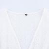 European and American style, new women's clothing, foreign style, fashionable style, hollow embroidered shirt 3722819