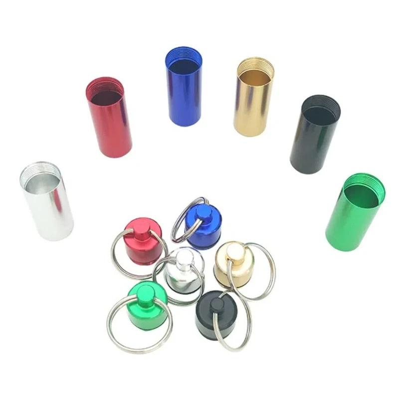 Mini Metal Toothpick Holders Aluminum Portable Tips Pill Containers Seal Up Travel Storage Pill Case Outdoor Travel