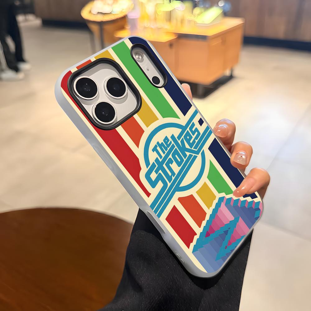 Band The S-strokes Phone Case For IPhone 17 Air 16 E 15 14 Plus 13 12 11 Pro Max Jelly 2 In 1 Protective Case