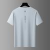 Ice Silk Short-sleeved T-shirt Men's Thin Loose Quick-drying Breathable Large Size Top Sports Casual Mesh Short-sleeved T-shirt