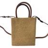 Used LOEWEShoulder Bag Brown leather/Raffia Women