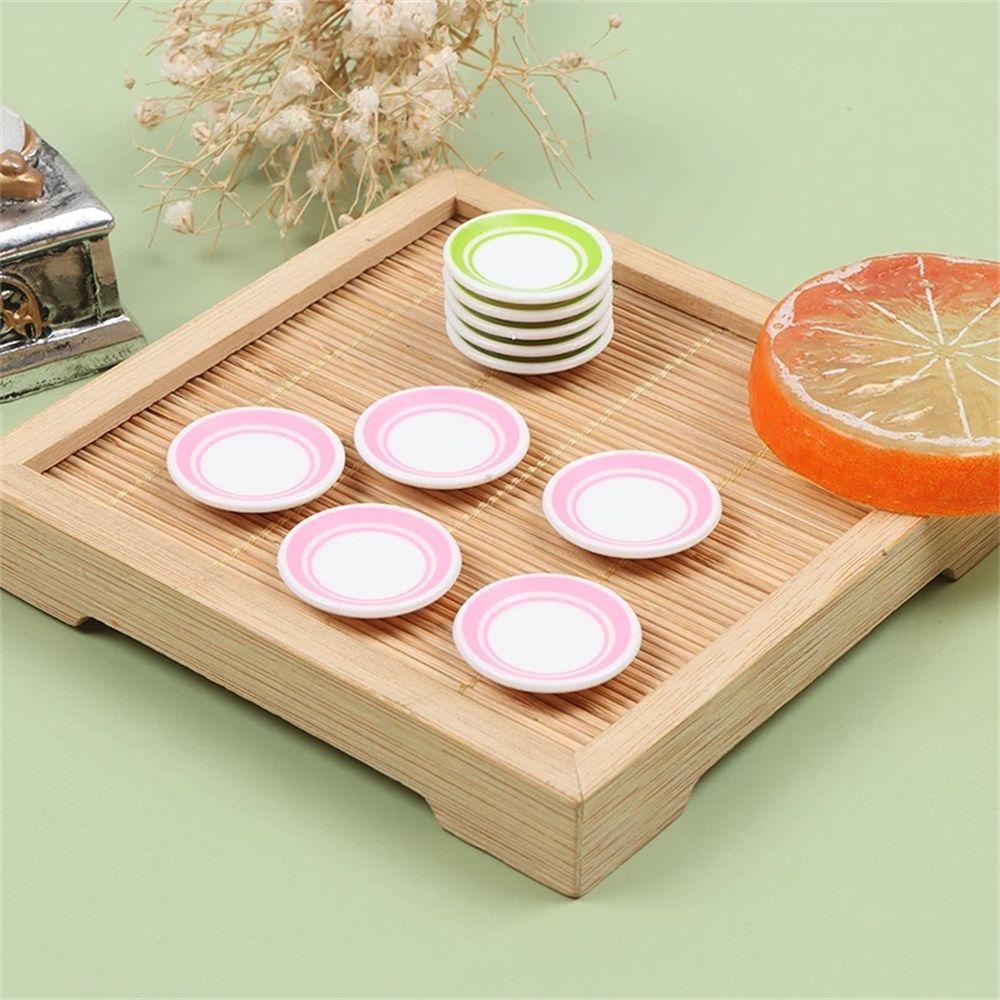 Toy Miniature Dolls Accessories Food Dishes Kitchen Toys Photograph Props Doll House Dinner Plates