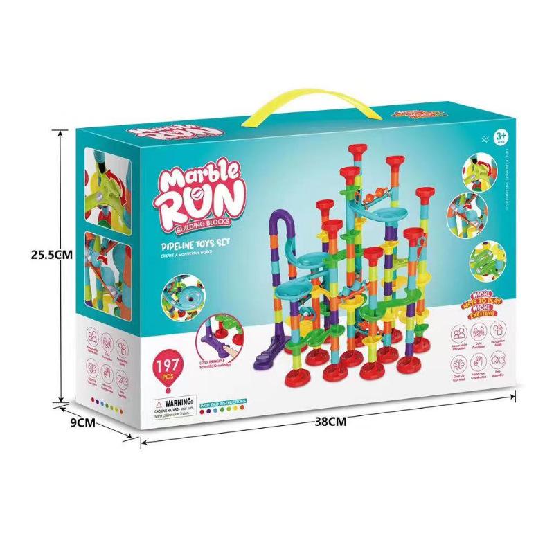 Early Childhood Maze Ball Track & Building Blocks Toy Set