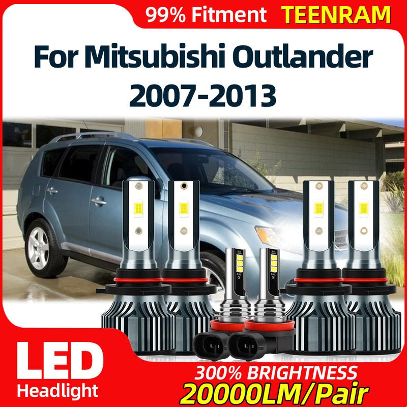 

Светодиодная лампочка для фар 60000 лм Canbus Без ошибок Автомобильные фары 6000K Противотуманная фара Для Mitsubishi Outlander 2007-2009 2010 2011 2012 2013 Low Beam 2PCS