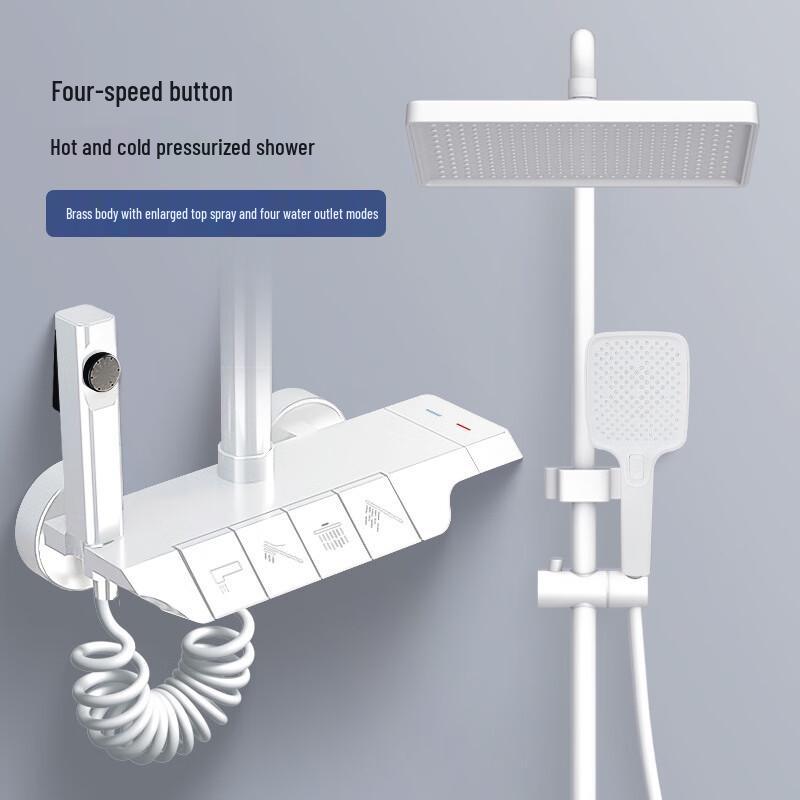 TLXT Thermostatic Shower System with Piano Key Display