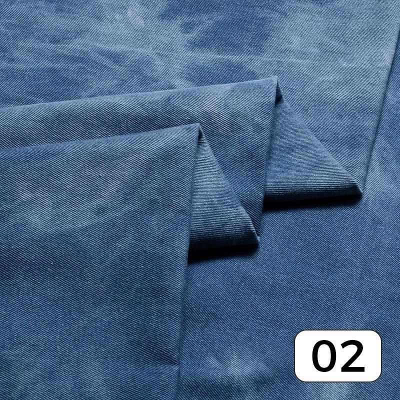 50*140 cm Trendy Džínovina Vázanka Sepraná Silná látka Pro Sukně Džíny Kalhoty Oblečení Šaty Šití Diy Patchwork Materiál