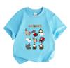 Kids Boys Girls 100% Cotton Crew Neck Short Sleeve T-Shirt, Cute Christmas Cats Collection Print Casual Soft Holiday Cartoon Tee for Children