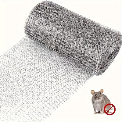 Stainless Steel Rodent Control Mesh, Non-Rusting, Hole Filler for Garden Protection,Easy Installation