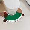 Cartoon Water Absorption Floor Mat Polyester Bathroom Carpet Toilet Mats Bathroom Rug  Kitchen
