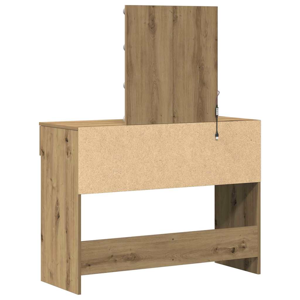 Makeup Table Artisan Oak 100 x 40 x 130 cm Particleboard