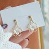 14K Real Gold Plated Leaves Earring Delicate Micro Inlaid Cubic Zircon CZ Stud Earrings Wedding Jewelry Pendant